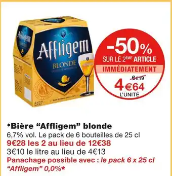 Affligem bière blonde