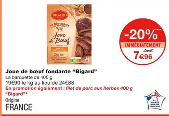 Monoprix Bigard joue de bœuf fondante offre