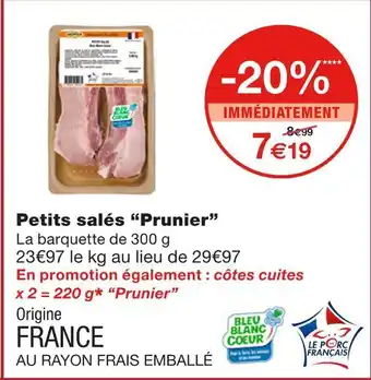 Monoprix Prunier petits salés offre