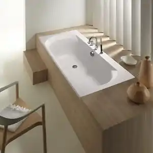 Baignoire droite jacob delafon elise, deux places + nettoyant | 170 x 75