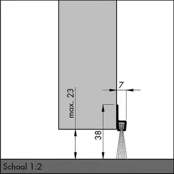 Bricomarché Bas de porte alu à brosse 100 cm ibs39 - ellen - 0308301d offre
