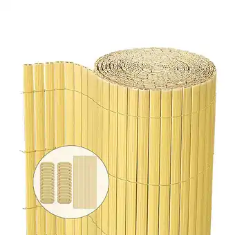 Bricomarché Vounot canisse pvc brise vue ultra renforce avec attaches de fixation 100x500cm beige offre