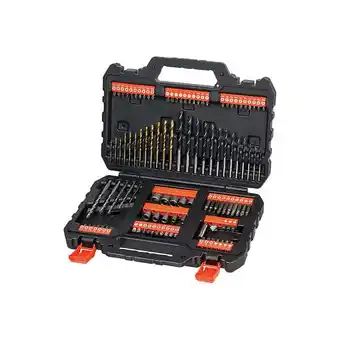 Bricomarché Coffret de perçage - serrage black et decker - 109 pcs - a7200-xj offre