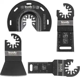 Bricomarché Set de 4 outils multifonctions pour bois, plastique et métal (3 lames de scie, 1 grattoir) offre