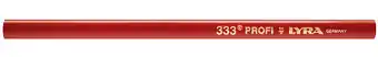 Boîte de 12 crayon de charpentier ovale 30cm - lyra - 4333101