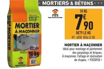 Brico Cash Mortier à Maçonner offre