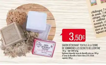 Match Savon détachant Textile à la Terre offre