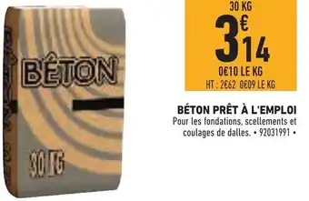 Brico Cash Béton Prêt à L'Emploi offre