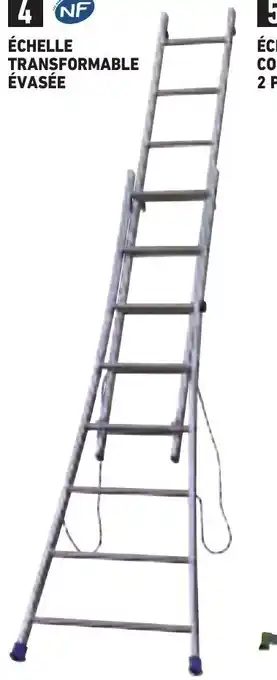 Brico Cash Échelle Transformable Évasée offre