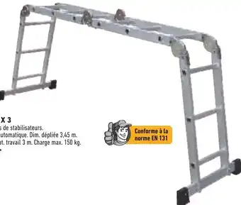 Brico Cash Échelle Pliable 4 X 3 offre
