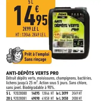 Brico Cash Anti-Dépots Verts Pro offre