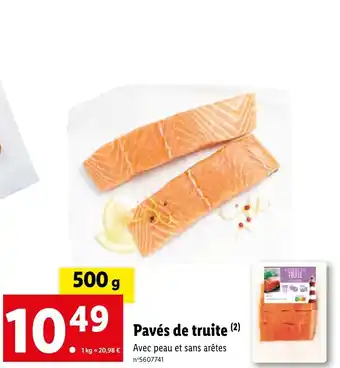 Lidl Pavés de truite (2) offre