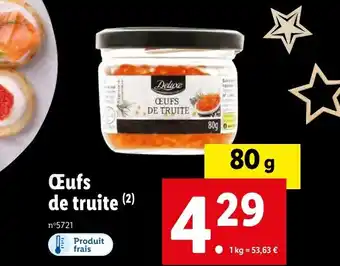 Lidl Œufs de truite (²) offre