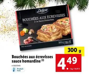 Lidl Bouchées aux écrevisses sauce homardine (²) offre