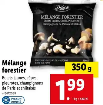 Lidl Mélange forestier offre