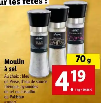Lidl Moulin à sel offre