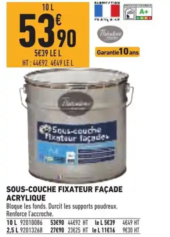 Brico Cash Sous-Couche Fixateur Façade Acrylique offre