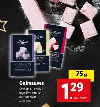 Lidl Guimauves offre