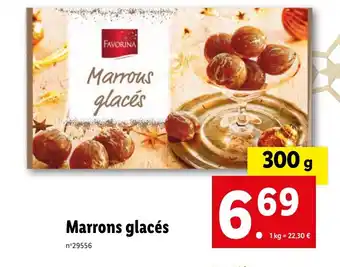 Lidl Marrons glacés offre