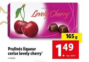 Pralinés liqueur cerise lovely cherry*