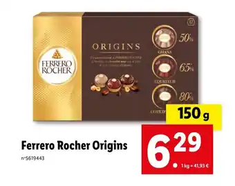 Lidl Ferrero Rocher Origins offre