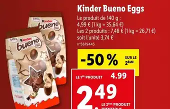 Lidl Kinder Bueno Eggs offre