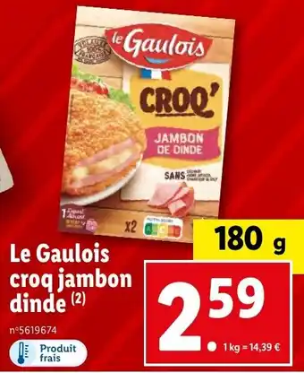 Le Gaulois croq jambon dinde (2)