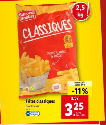Lidl Frites classiques offre