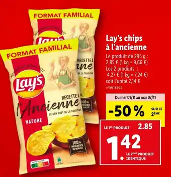 Lidl Lay's chips à l'ancienne offre