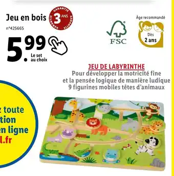 Lidl Jeu en bois offre
