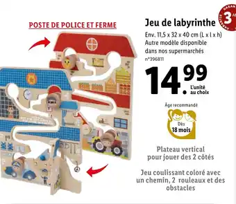 Lidl Jeu de labyrinthe offre