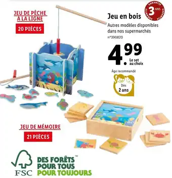 Lidl Jeu en bois offre