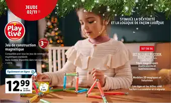Lidl Jeu de construction magnétique offre