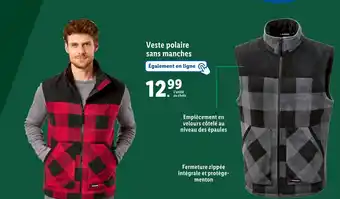Lidl Veste polaire sans manches offre