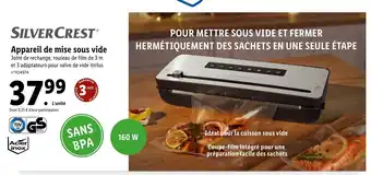 Lidl Appareil de mise sous vide offre