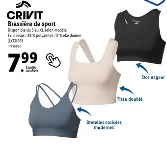 Lidl Brassière de sport offre