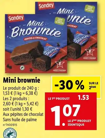 Mini brownie