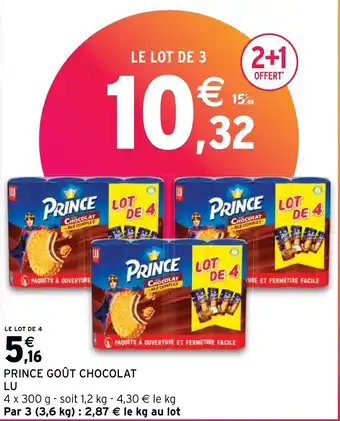 Intermarché PRINCE GOÛT CHOCOLAT LU offre