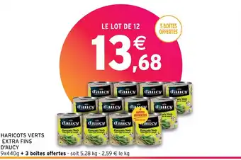 Intermarché HARICOTS VERTS EXTRA FINS D'AUCY offre