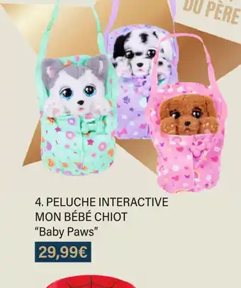 Monoprix Peluche interactive mon bébé chiot offre