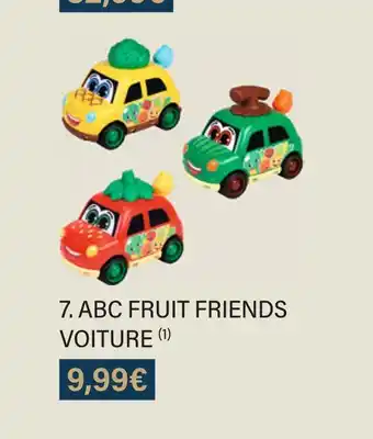 Monoprix Abc fruit friends voiture offre