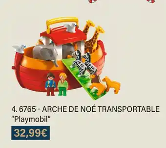 Monoprix Playmobil 6765 - arche de noé transportable offre