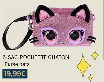 Monoprix Purse pets sac-pochette chaton offre