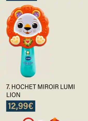 Vtech hochet miroir lumi lion