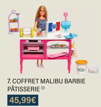 Monoprix Barbie coffret malibu barbie pâtisserie offre