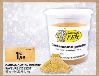 Intermarché Saveurs de l'est cardamome en poudre offre