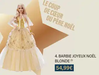 Monoprix Barbie barbie joyeux noël blonde offre