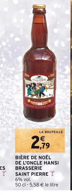 Brasserie saint pierre bière de noël de l'oncle hansi