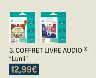 Monoprix Lunii coffret livre audio offre