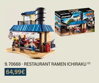 Monoprix Playmobil 70668 - restaurant ramen ichiraku offre